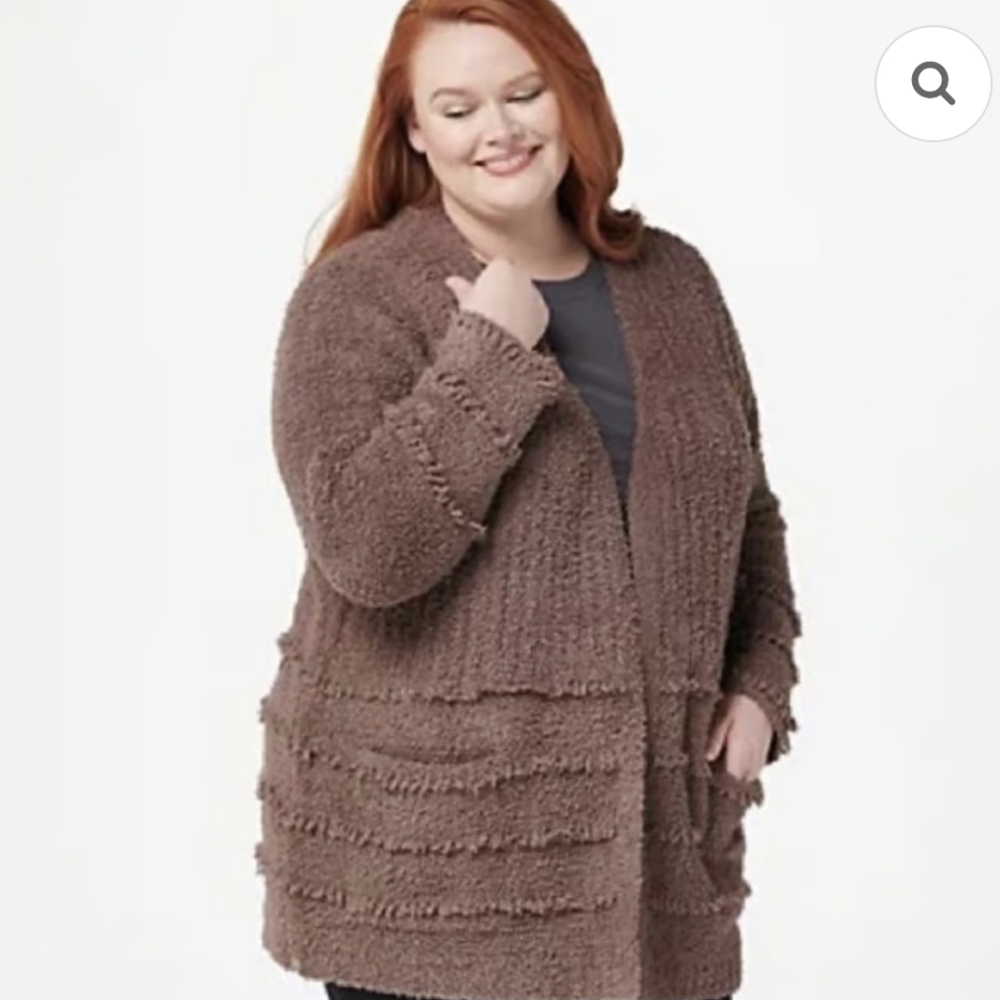 BareFoot Dreams Super Soft Cozy Chic Boardwalk Cardigan XS